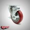 Service Caster 4 Inch SS Red Polyurethane Swivel Top Plate Caster with Brake SCC-SS20S414-PPUB-RED-TLB - alternate 1